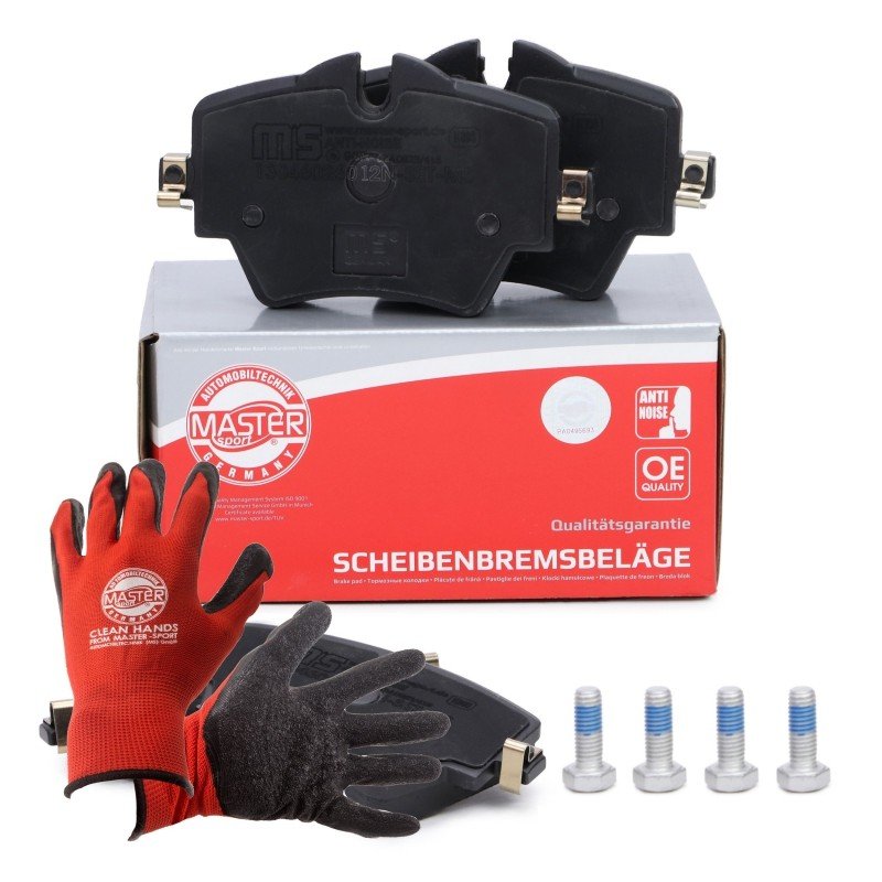 Brake Pad Set + Cleaner MASTER-SPORT 13046026012N-SET-MSP OE Ref 34106860019 MASTER SPORT