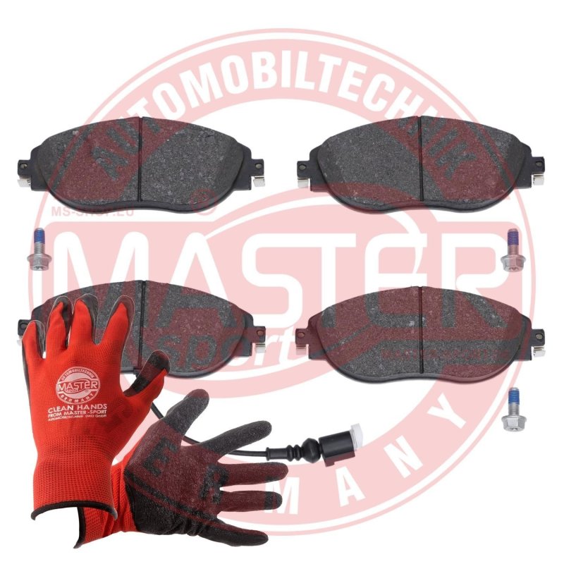Brake Pad Set + Cleaner MASTER-SPORT 13046026172N-SET-MSP OE Ref 8V0698151C MASTER SPORT