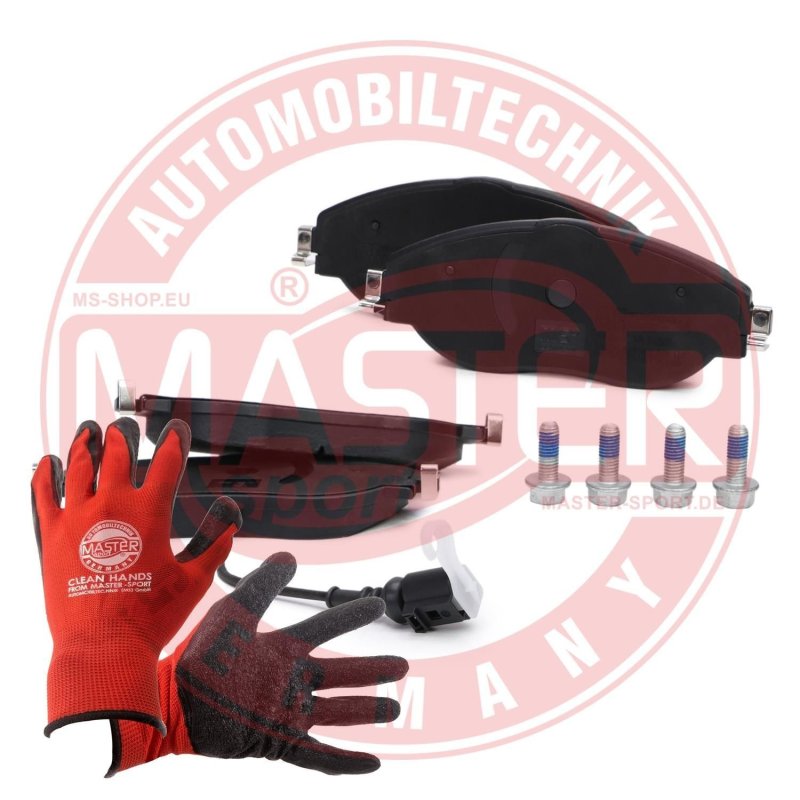 Brake Pad Set + Cleaner MASTER-SPORT 13046026172N-SET-MSP OE Ref 8V0698151C MASTER SPORT