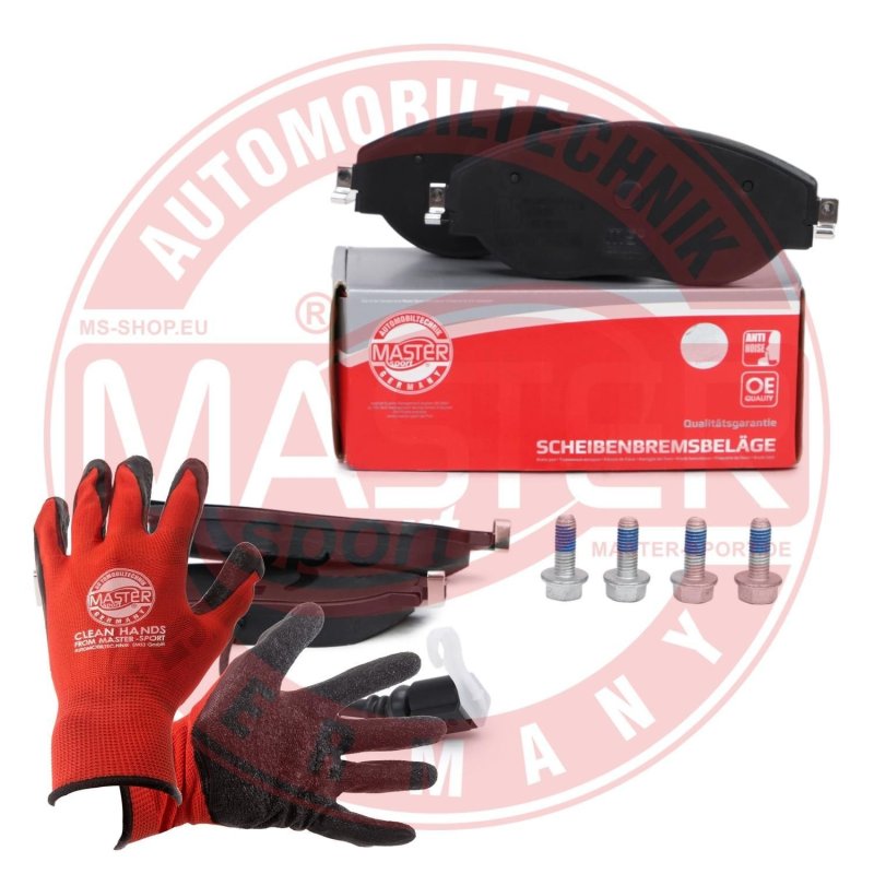 Brake Pad Set + Cleaner MASTER-SPORT 13046026172N-SET-MSP OE Ref 8V0698151C MASTER SPORT