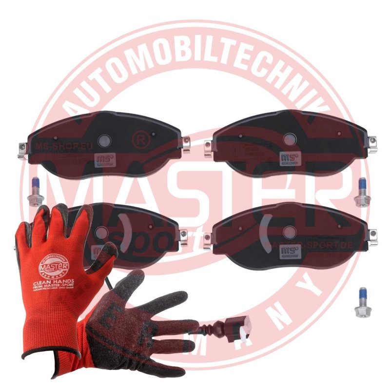 Brake Pad Set + Cleaner MASTER-SPORT 13046026172N-SET-MSP OE Ref 8V0698151C MASTER SPORT