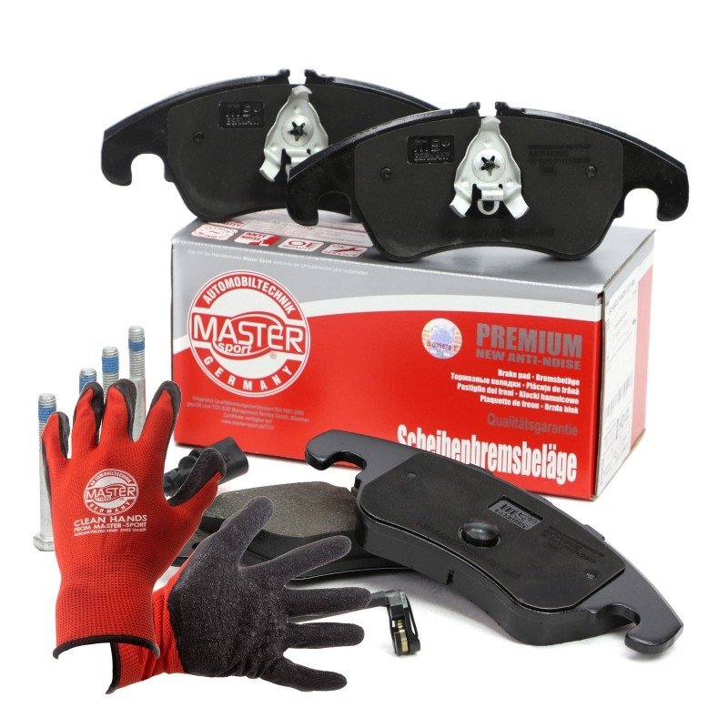 Brake Pad Set + Cleaner MASTER-SPORT 13046027462N-SET-MSP OE Ref 8K0698151 MASTER SPORT