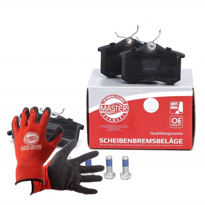 Brake Pad Set + Cleaner MASTER-SPORT 13046028862N-SET-MSP OE Ref 1J0698451K MASTER SPORT