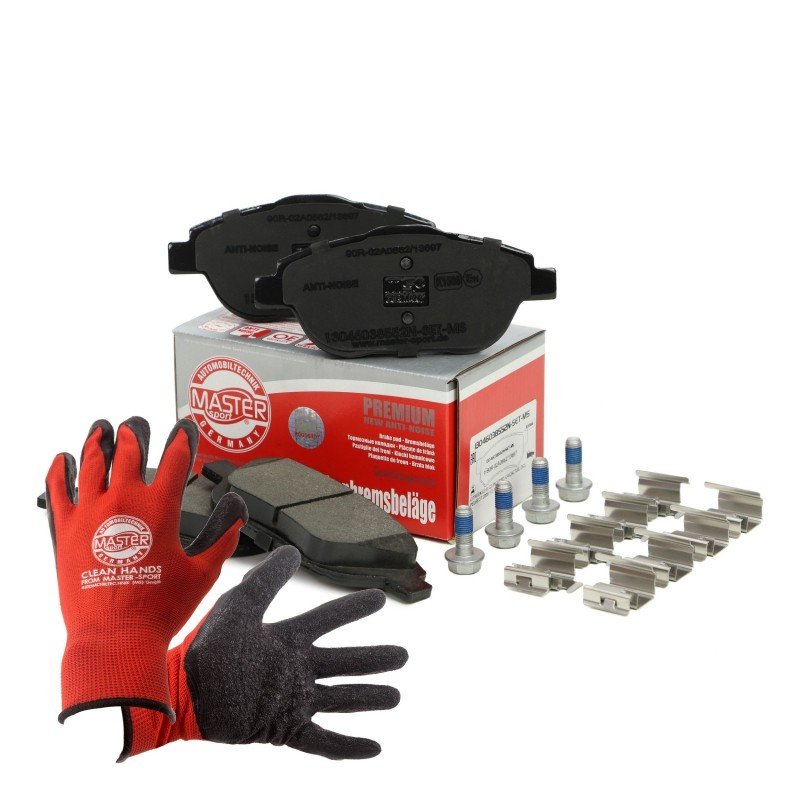 Brake Pad Set + Cleaner MASTER-SPORT 13046038552N-SET-MSP OE Ref 1607083180 MASTER SPORT