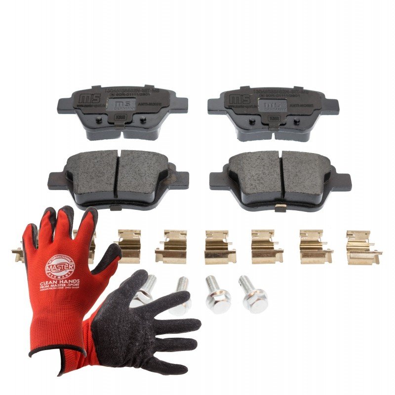 Brake Pad Set + Cleaner MASTER-SPORT 13046038582N-SET-MSP OE Ref 5K0698451 MASTER SPORT