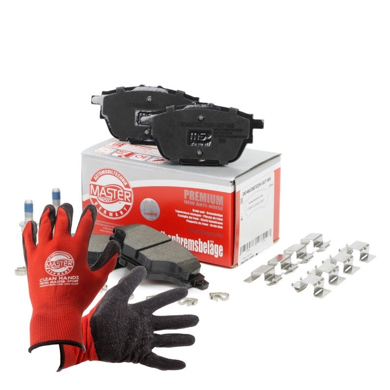 Brake Pad Set + Cleaner MASTER-SPORT 13046038722N-SET-MSP OE Ref 1609000980 MASTER SPORT
