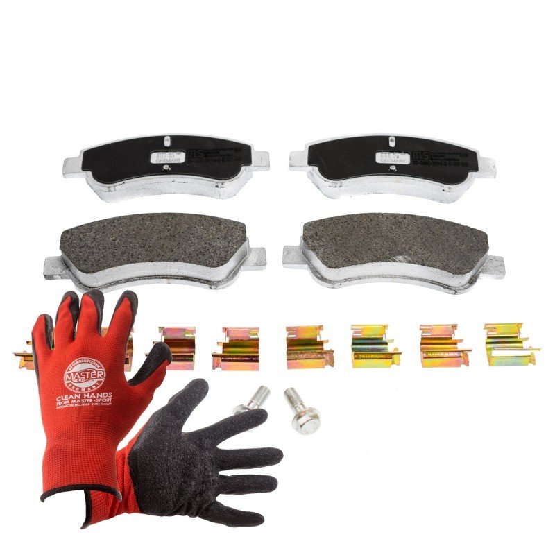 Brake Pad Set + Cleaner MASTER-SPORT 13046039942K-SET-MSP OE Ref 1610489680 MASTER SPORT