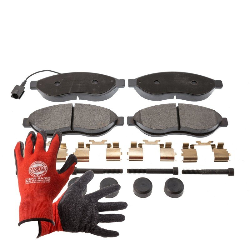 Brake Pad Set + Cleaner MASTER-SPORT 13046048072N-SET-MSP OE Ref 1612433880 MASTER SPORT