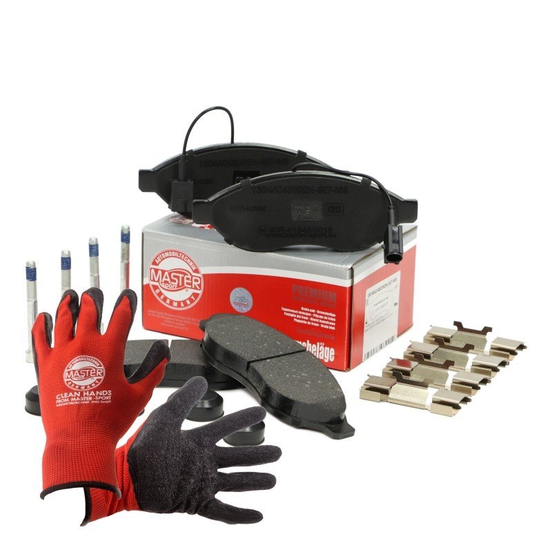 Brake Pad Set + Cleaner MASTER-SPORT 13046048092N-SET-MSP OE Ref 1612433880 MASTER SPORT