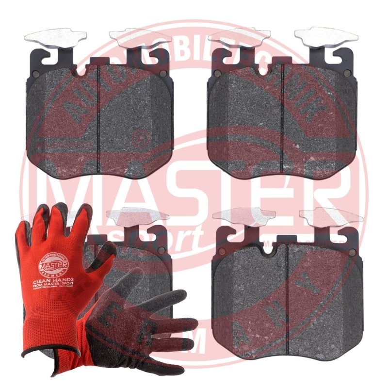 Brake Pad Set + Cleaner MASTER-SPORT 13046048962N-SET-MSP OE Ref 34106883510 MASTER SPORT