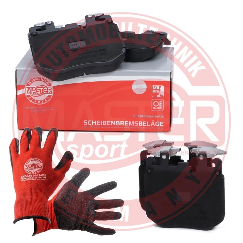 Brake Pad Set + Cleaner MASTER-SPORT 13046048962N-SET-MSP OE Ref 34106883510 MASTER SPORT