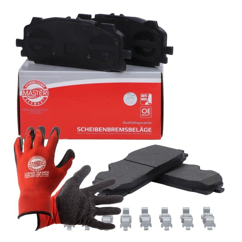 Brake Pad Set + Cleaner MASTER-SPORT 13046056782N-SET-MSP OE Ref 4M0698151BD MASTER SPORT
