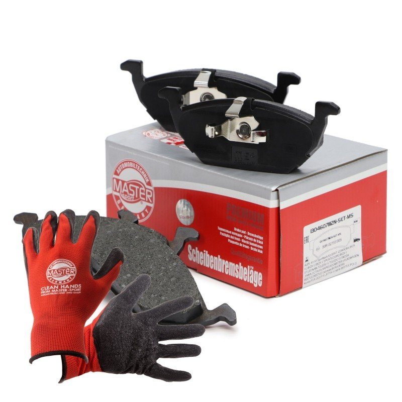 Brake Pad Set + Cleaner MASTER-SPORT 13046071112N-SET-MSP OE Ref 1J0698151 MASTER SPORT