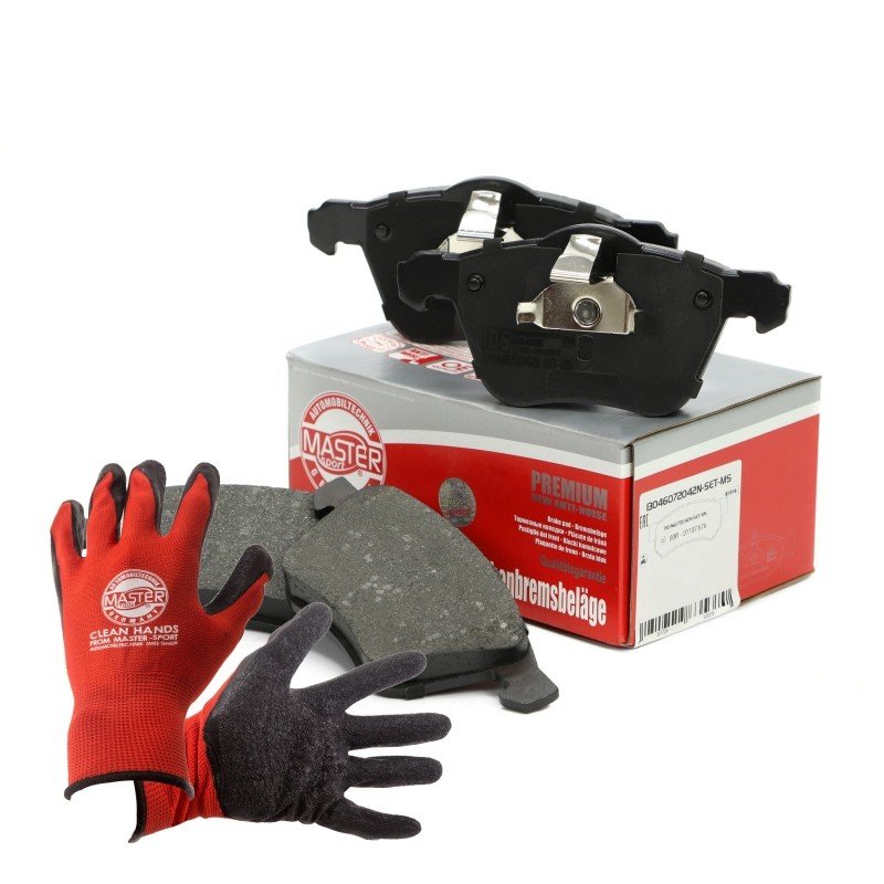 Brake Pad Set + Cleaner MASTER-SPORT 13046072042N-SET-MSP OE Ref 1368558 MASTER SPORT