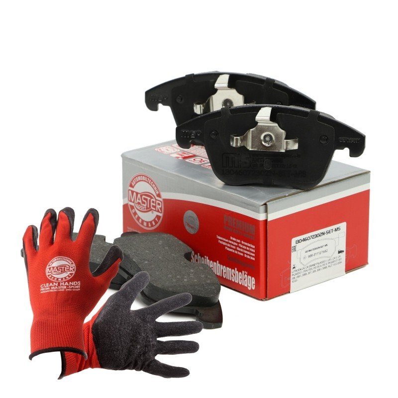 Brake Pad Set + Cleaner MASTER-SPORT 13046072302N-SET-MSP OE Ref 1609987980 MASTER SPORT