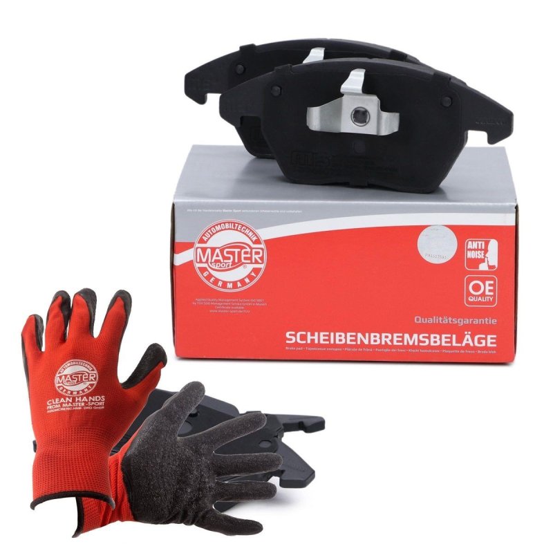 Brake Pad Set + Cleaner MASTER-SPORT 13046072852N-SET-MSP OE Ref 8X0698151 MASTER SPORT