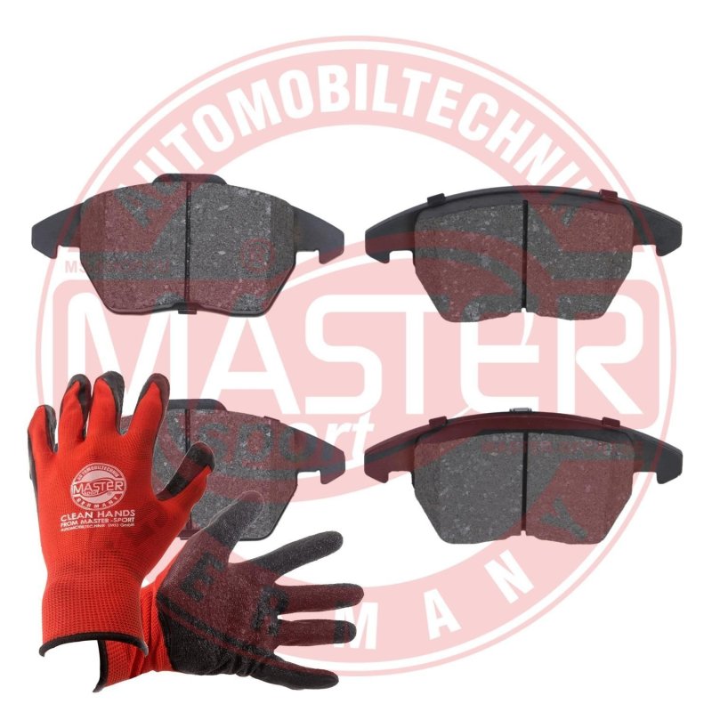 Brake Pad Set + Cleaner MASTER-SPORT 13046072852N-SET-MSP OE Ref 8X0698151 MASTER SPORT