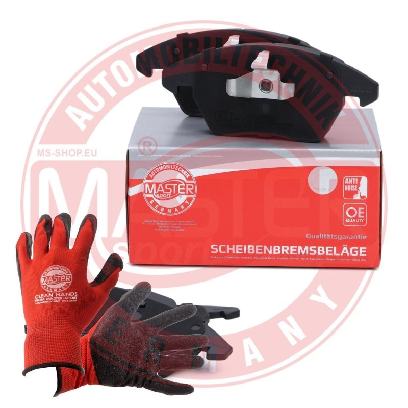 Brake Pad Set + Cleaner MASTER-SPORT 13046072852N-SET-MSP OE Ref 8X0698151 MASTER SPORT