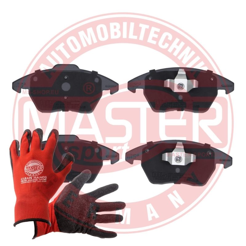 Brake Pad Set + Cleaner MASTER-SPORT 13046072852N-SET-MSP OE Ref 8X0698151 MASTER SPORT