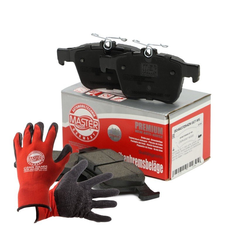 Brake Pad Set + Cleaner MASTER-SPORT 13046072942N-SET-MSP OE Ref 3Q0698451B MASTER SPORT