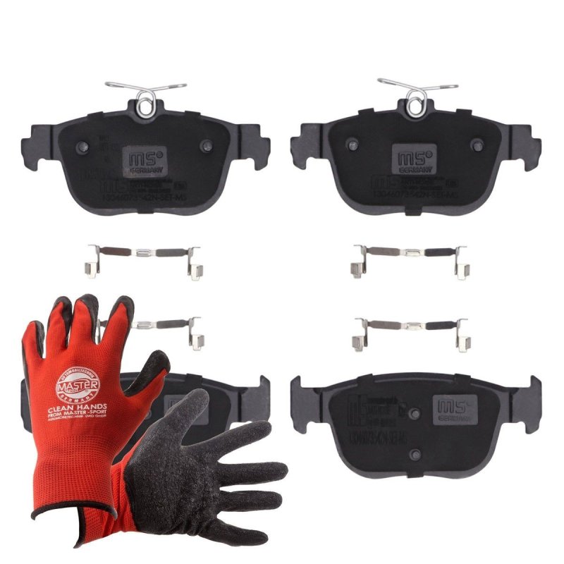 Brake Pad Set + Cleaner MASTER-SPORT 13046073542N-SET-MSP OE Ref 5WA698451G MASTER SPORT