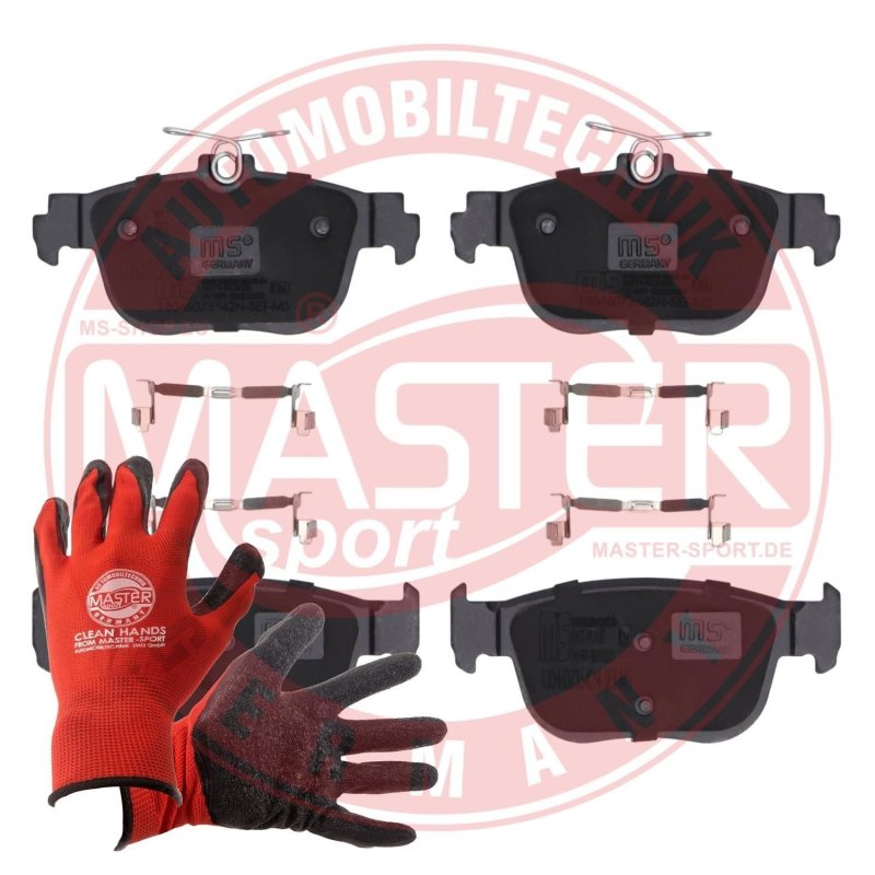 Brake Pad Set + Cleaner MASTER-SPORT 13046073542N-SET-MSP OE Ref 5WA698451G MASTER SPORT