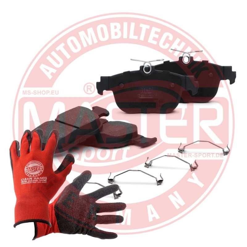 Brake Pad Set + Cleaner MASTER-SPORT 13046073542N-SET-MSP OE Ref 5WA698451G MASTER SPORT