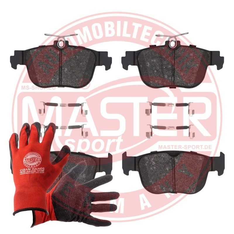 Brake Pad Set + Cleaner MASTER-SPORT 13046073542N-SET-MSP OE Ref 5WA698451G MASTER SPORT