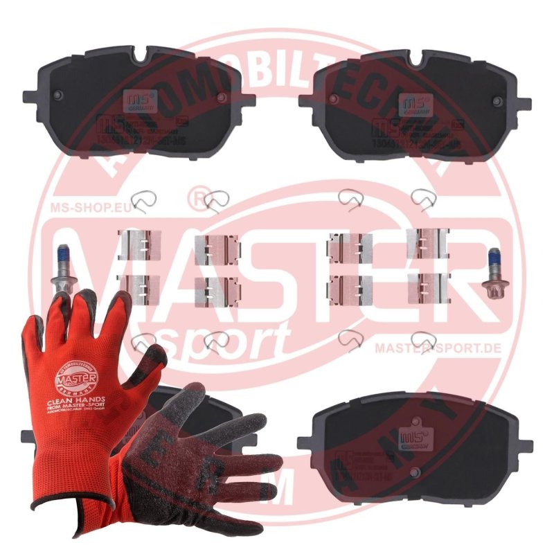 Brake Pad Set + Cleaner MASTER-SPORT 13046121212N-SET-MSP OE Ref 1647859680 MASTER SPORT