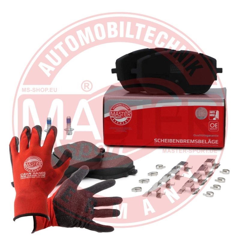 Brake Pad Set + Cleaner MASTER-SPORT 13046121212N-SET-MSP OE Ref 1647859680 MASTER SPORT