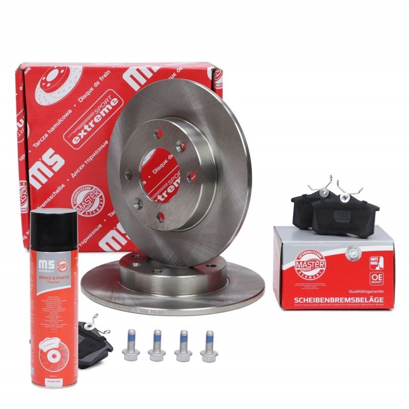 Brake Discs & Pads Set + Cleaner MASTER-SPORT 200901370P OE Ref 4246X8 MASTER SPORT