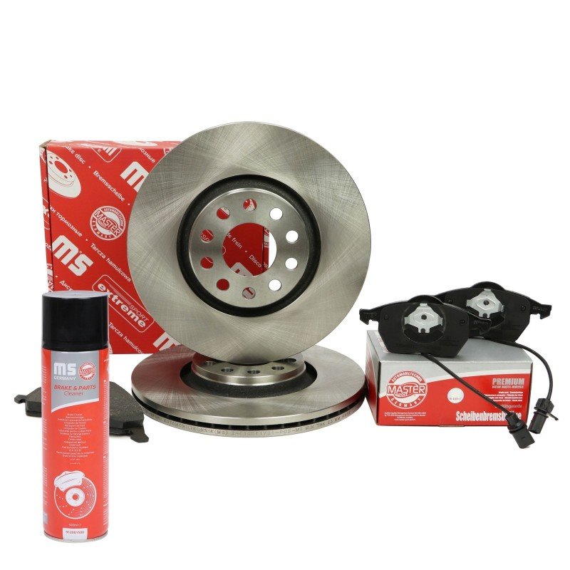Brake Discs & Pads Set + Cleaner MASTER-SPORT 202501720P OE Ref 4B0698151 MASTER SPORT