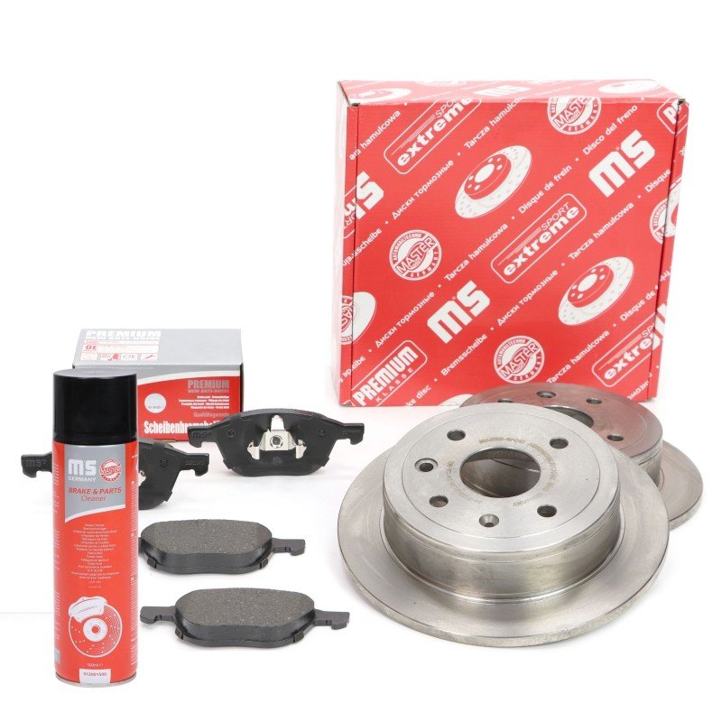 Brake Discs & Pads Set + Cleaner MASTER-SPORT 202501990P OE Ref 1686723 MASTER SPORT
