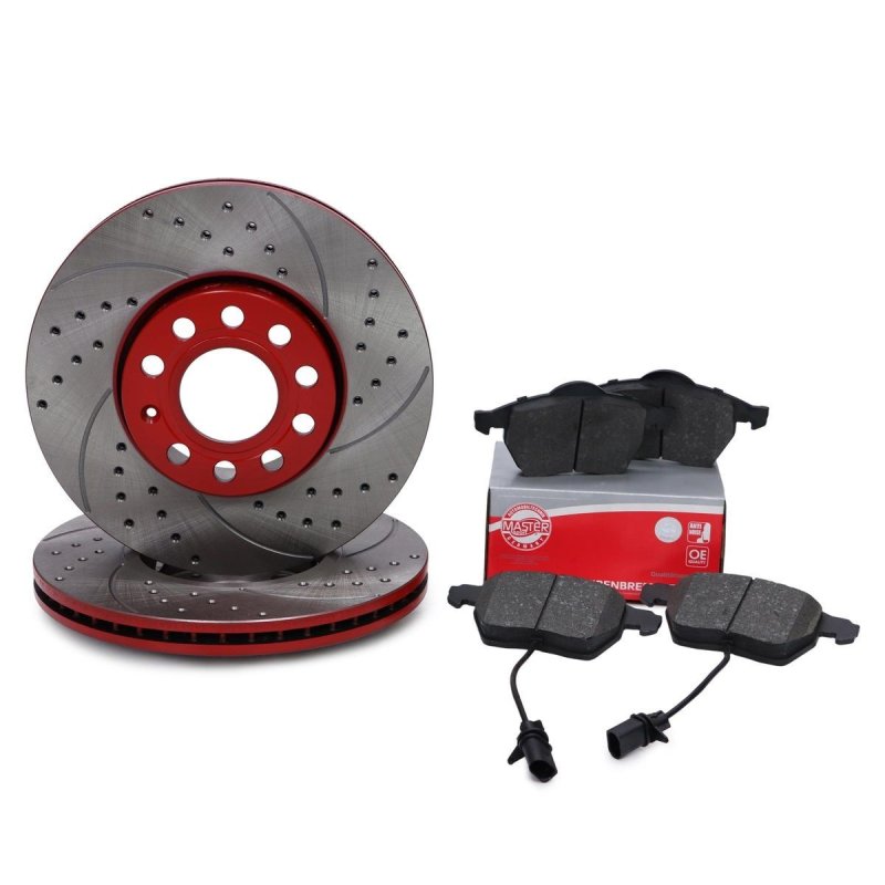 Brake Discs & Pads Set MASTER-SPORT 202521050 OE Ref 4A0615301C MASTER SPORT