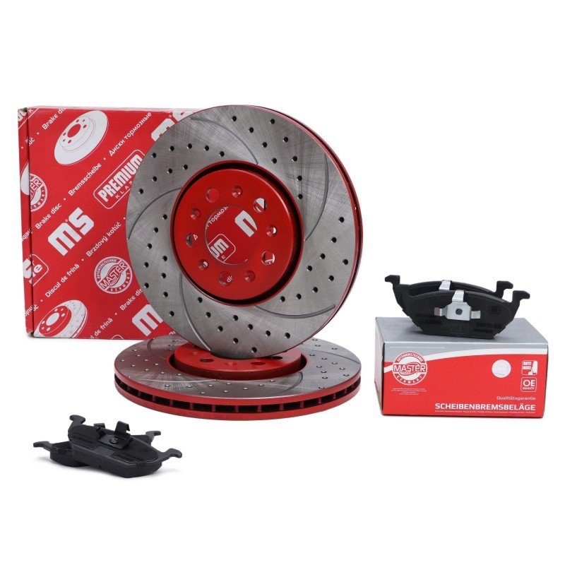 Brake Discs & Pads Set MASTER-SPORT 202521133 OE Ref 1J0698151 MASTER SPORT