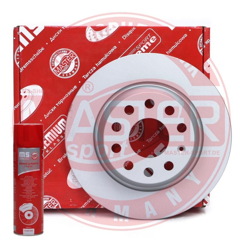 Brake Disc Set + Cleaner MASTER-SPORT 24011201691PR-PCS-MSP OE Ref 1K0615601AD MASTER SPORT