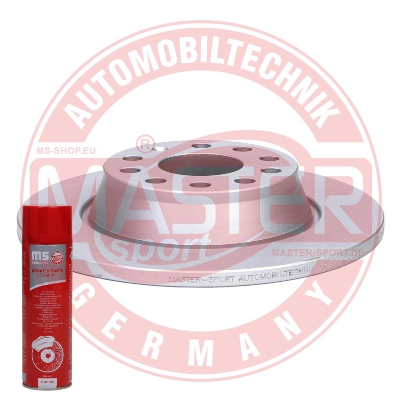 Brake Disc Set + Cleaner MASTER-SPORT 24011201691PR-PCS-MSP OE Ref 1K0615601AD MASTER SPORT