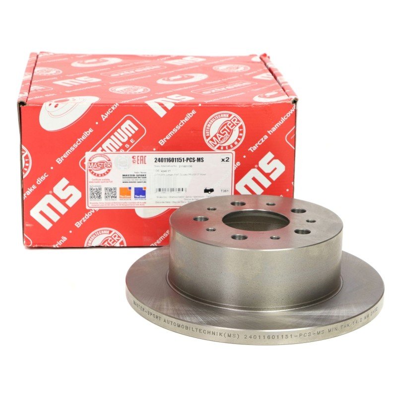 Brake Disc Set MASTER-SPORT 24011601151-PCS-MS OE Ref 1607880480 MASTER SPORT