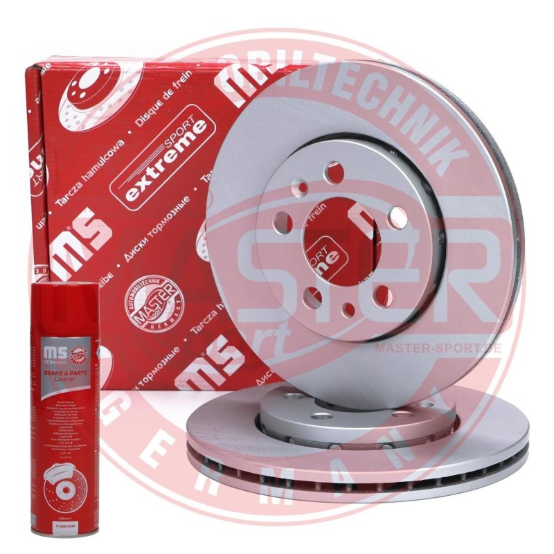 Brake Disc Set + Cleaner MASTER-SPORT 24012201511PR-SET-MSP OE Ref 1J0615301D MASTER SPORT