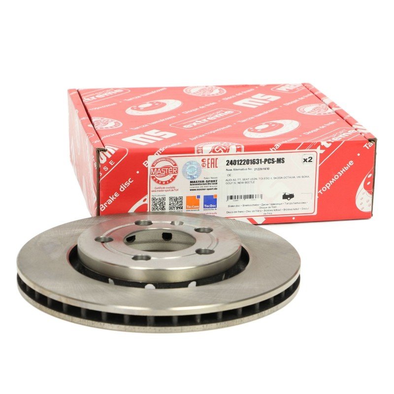 Brake Disc Set MASTER-SPORT 24012201631-PCS-MS OE Ref 8L0615601 MASTER SPORT