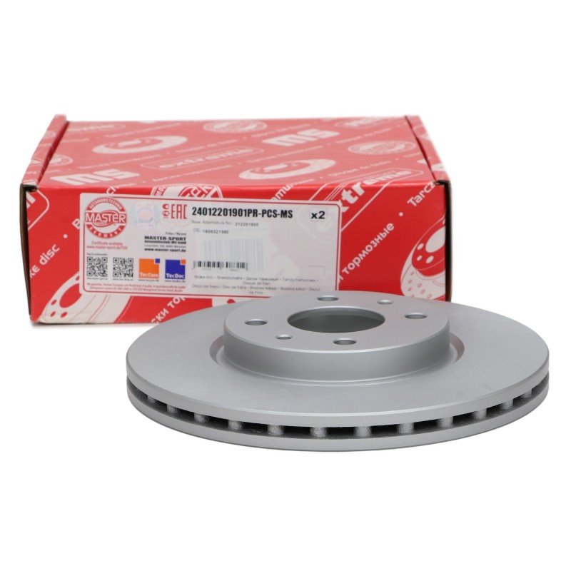 Brake Disc Set MASTER-SPORT 24012201901PR-PCS-MS OE Ref 60812137 MASTER SPORT