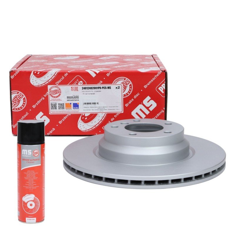 Brake Disc Set + Cleaner MASTER-SPORT 24012402001PR-PCS-MSP OE Ref 34116764645 MASTER SPORT