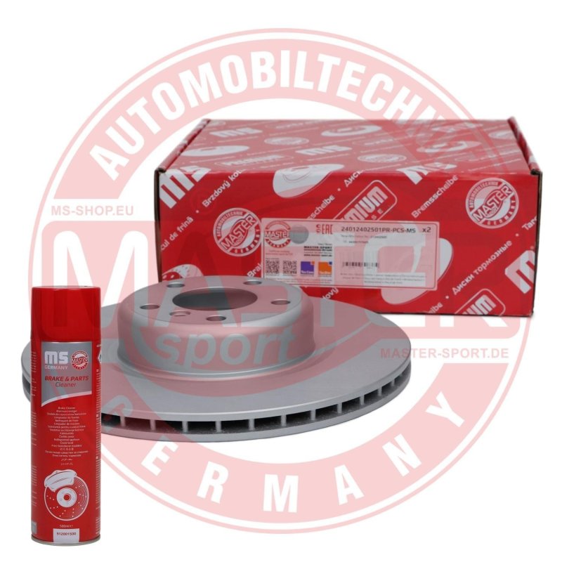 Brake Disc Set + Cleaner MASTER-SPORT 24012402501PR-PCS-MSP OE Ref 34206797605 MASTER SPORT