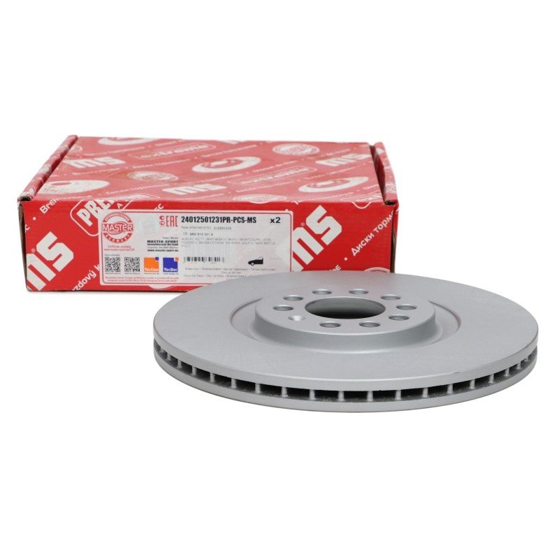 Brake Disc Set MASTER-SPORT 24012501231PR-PCS-MS OE Ref 8N0615301A MASTER SPORT