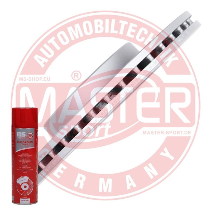 Brake Disc Set + Cleaner MASTER-SPORT 24012501581PR-PCS-MSP OE Ref 1K0615301D MASTER SPORT