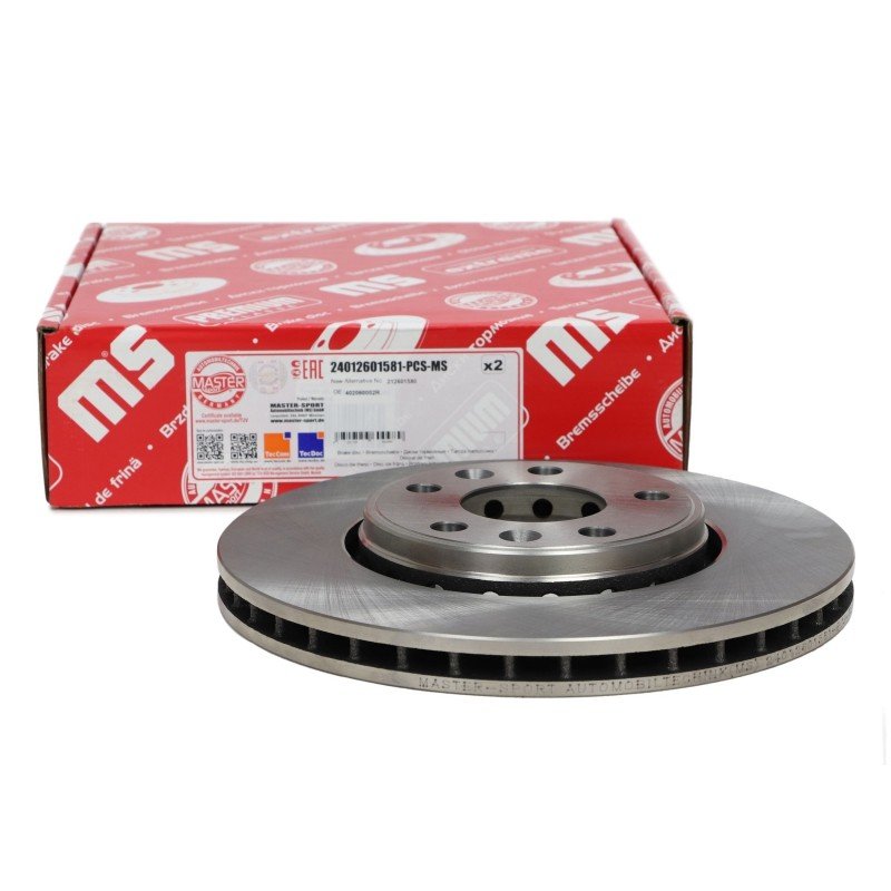 Brake Disc Set MASTER-SPORT 24012601581-PCS-MS OE Ref 402060002R MASTER SPORT