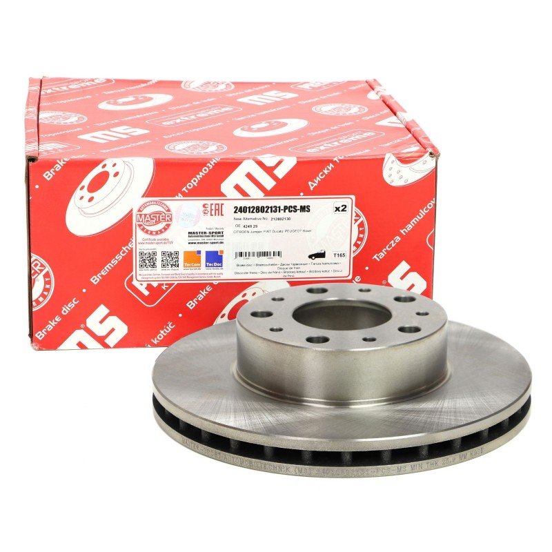 Brake Disc Set MASTER-SPORT 24012802131-PCS-MS OE Ref 1607872180 MASTER SPORT