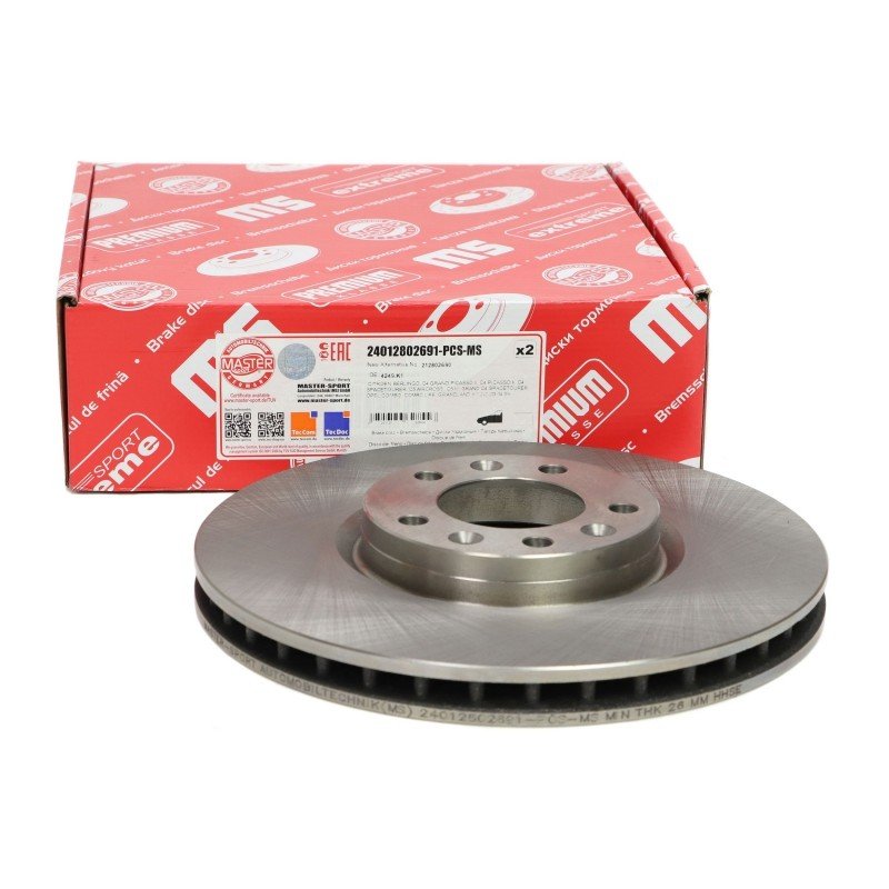 Brake Disc Set MASTER-SPORT 24012802691-PCS-MS OE Ref 424993 MASTER SPORT