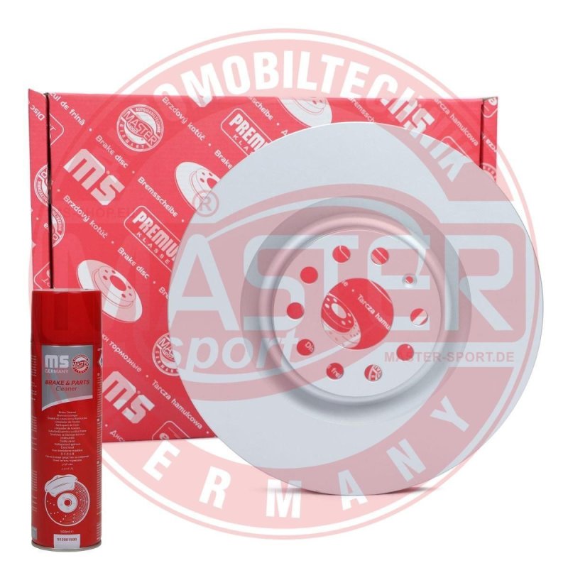 Brake Disc Set + Cleaner MASTER-SPORT 24013001151PR-PCS-MSP OE Ref 1K0615301AB MASTER SPORT