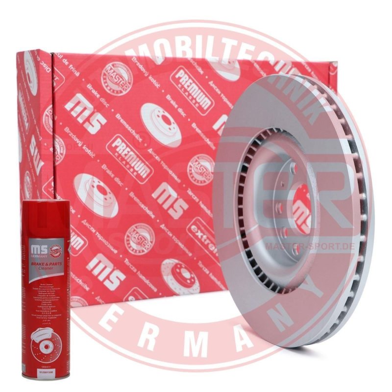 Brake Disc Set + Cleaner MASTER-SPORT 24013001151PR-PCS-MSP OE Ref 1K0615301AB MASTER SPORT
